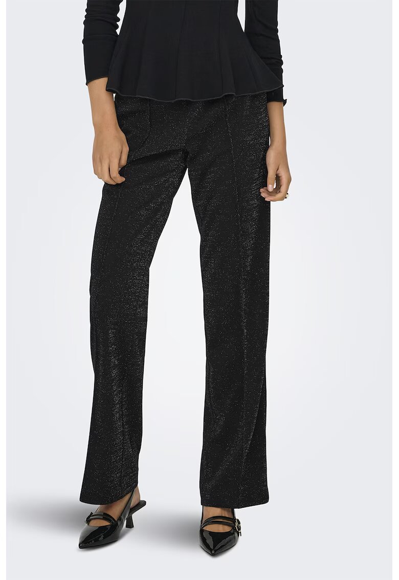 Only Pantaloni drepti - Negru