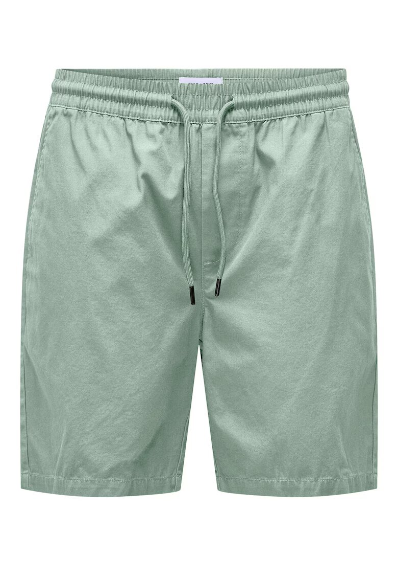 Only Pantaloni scurti barbati Sons - 22027949 - Bumbac - Verde - Verde