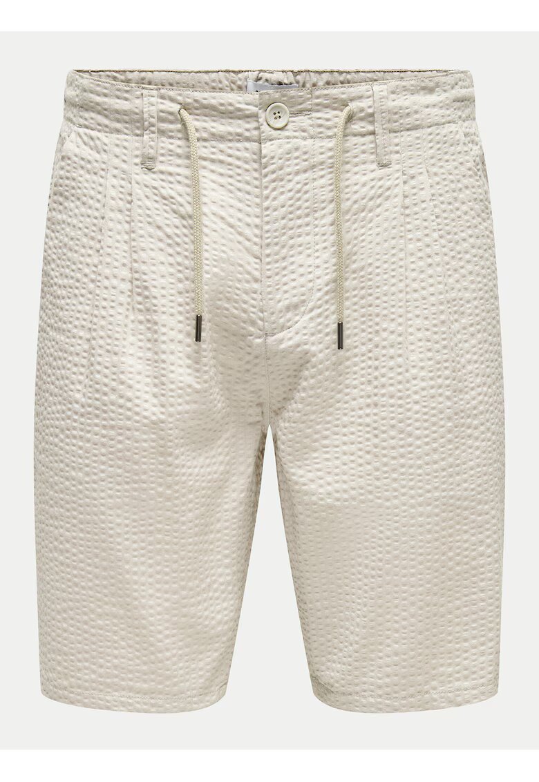 Only Pantaloni scurti barbati Sons - 22028301 - Bumbac - Bej - Bej