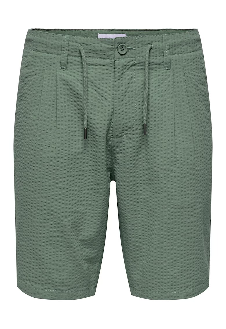 Only Pantaloni scurti barbati Sons - 22028301 - Bumbac - Verde - Verde