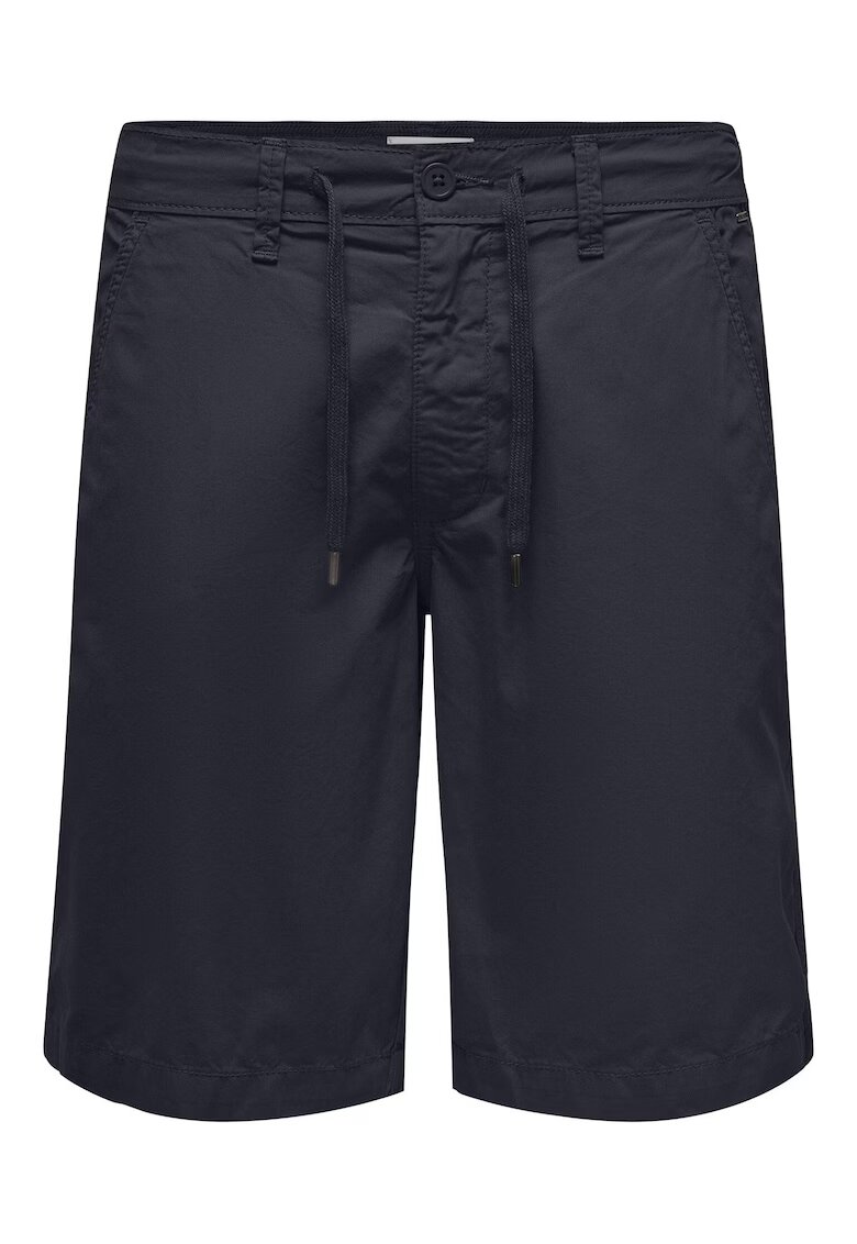 Only Pantaloni scurti barbati Sons - 22029213 - Bumbac - 2XL INTL - Bleumarin