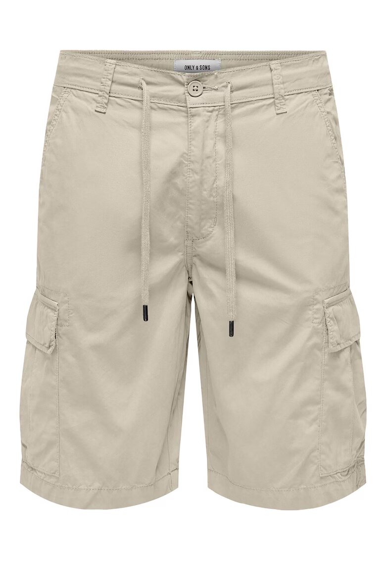 Only Pantaloni scurti barbati Sons - 22029214 - Bumbac - Bej - Bej