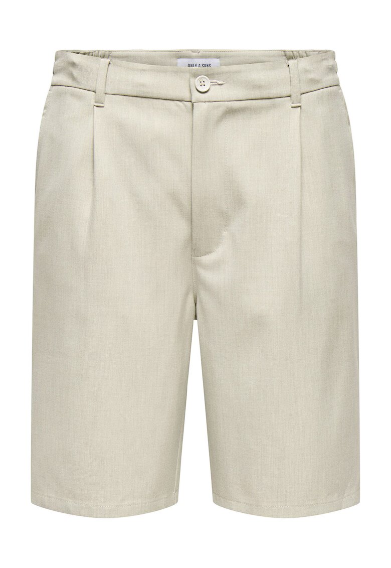 Only Pantaloni scurti barbati Sons - 22032473 - Poliester reciclat/Viscoza - Bej - Bej