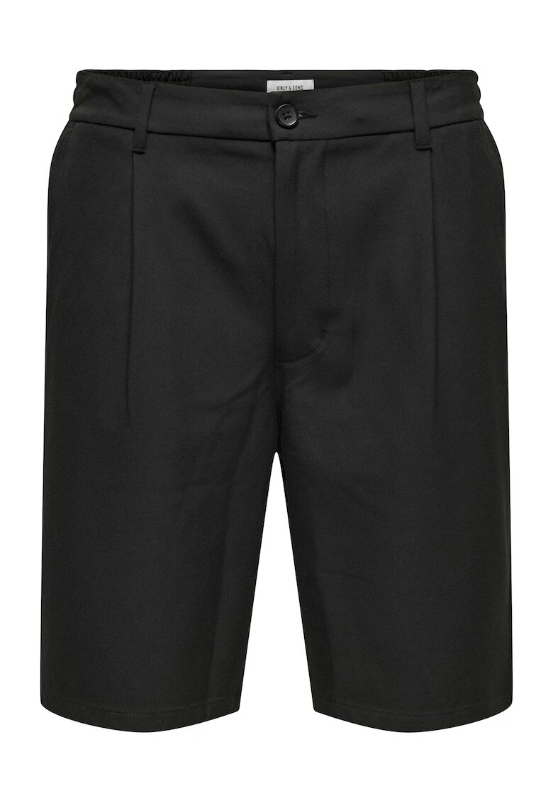 Only Pantaloni scurti barbati Sons - 22032473 - Poliester reciclat/Viscoza - Negru - Negru