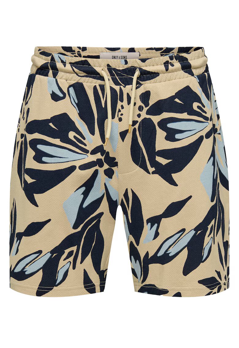 Only Pantaloni scurti barbati Sons - 22034086 - Bumbac/Poliester - Bej - Bej