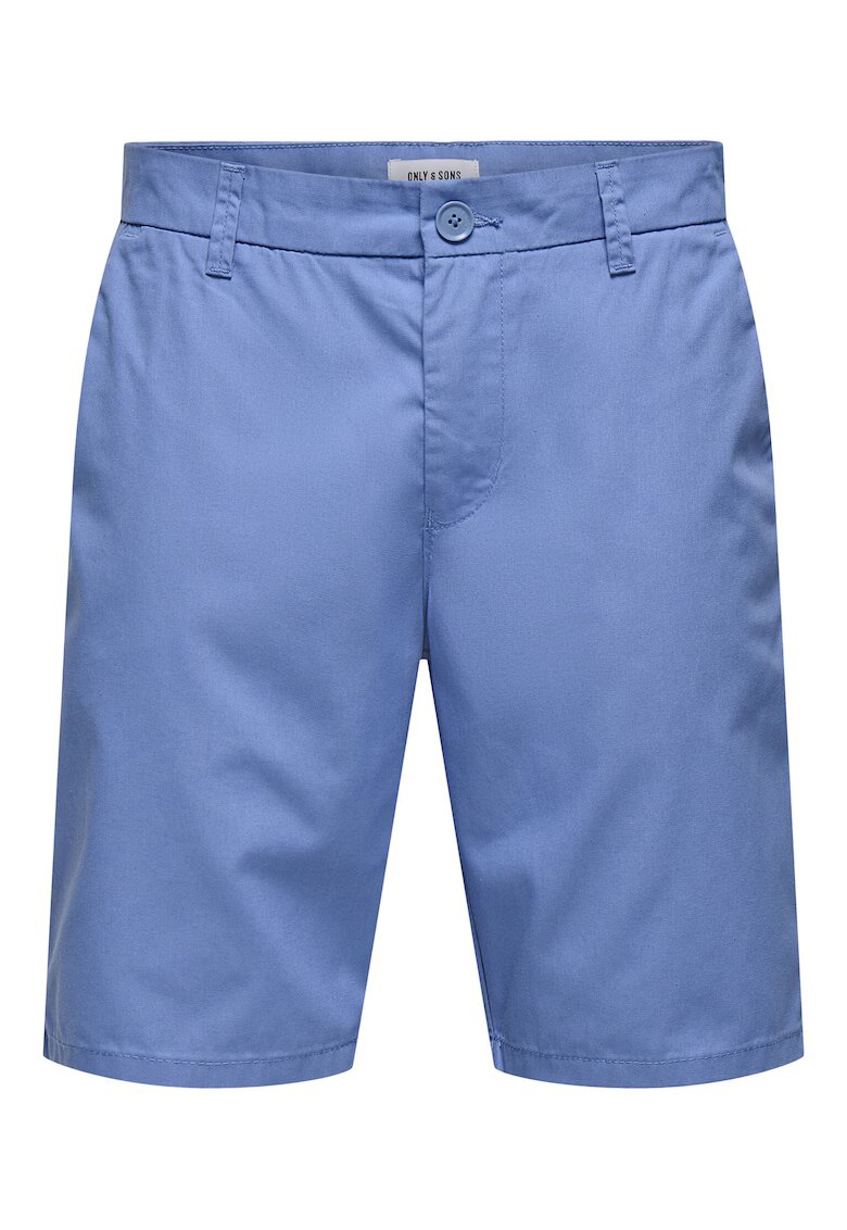 Only Pantaloni scurti barbati Sons - 22034682 - Bumbac/Poliester - Albastru - Albastru