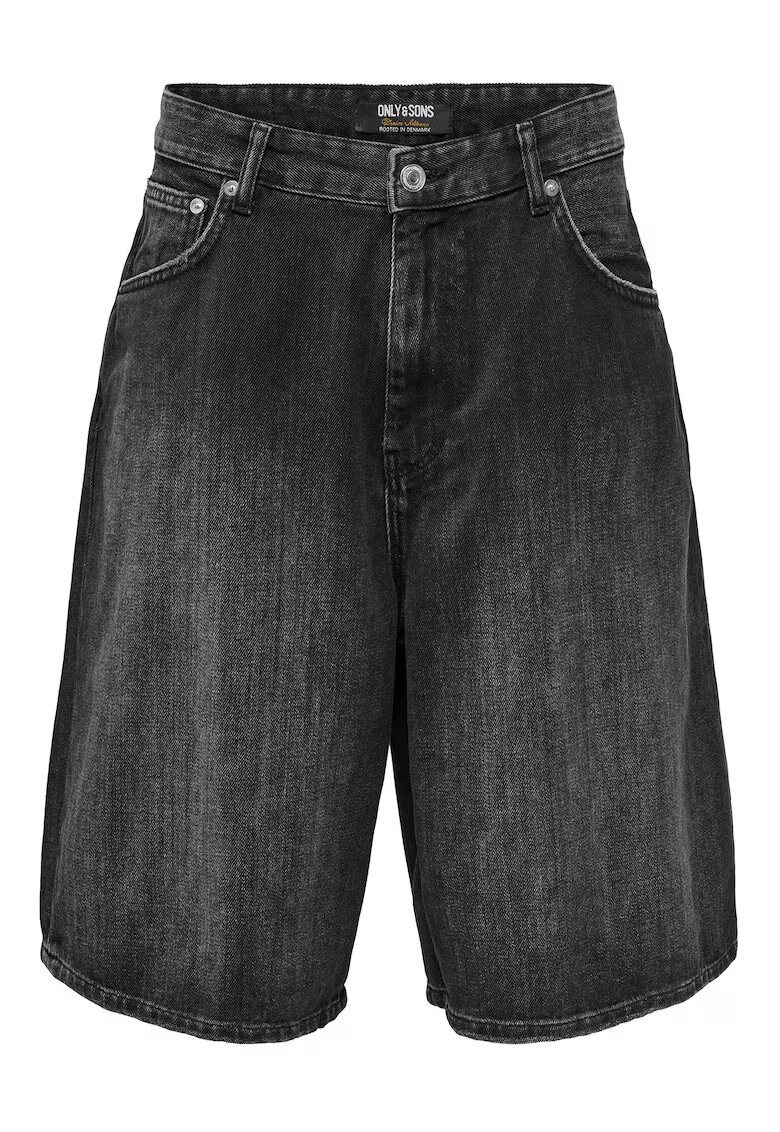 Only Pantaloni scurti din denim barbati Sons - 22032957 - Bumbac - Negru - Negru