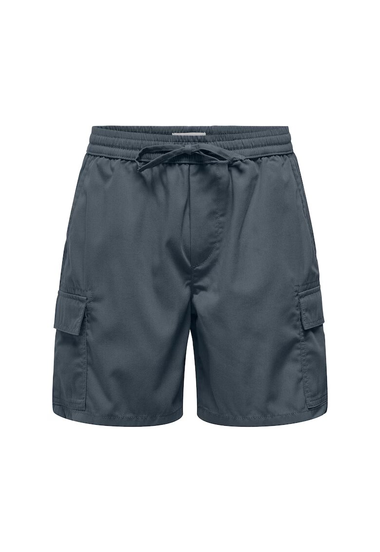 Only Pantaloni scurti sport barbati Sons - 22034462 - Bumbac/Poliester - 45797 - Gri