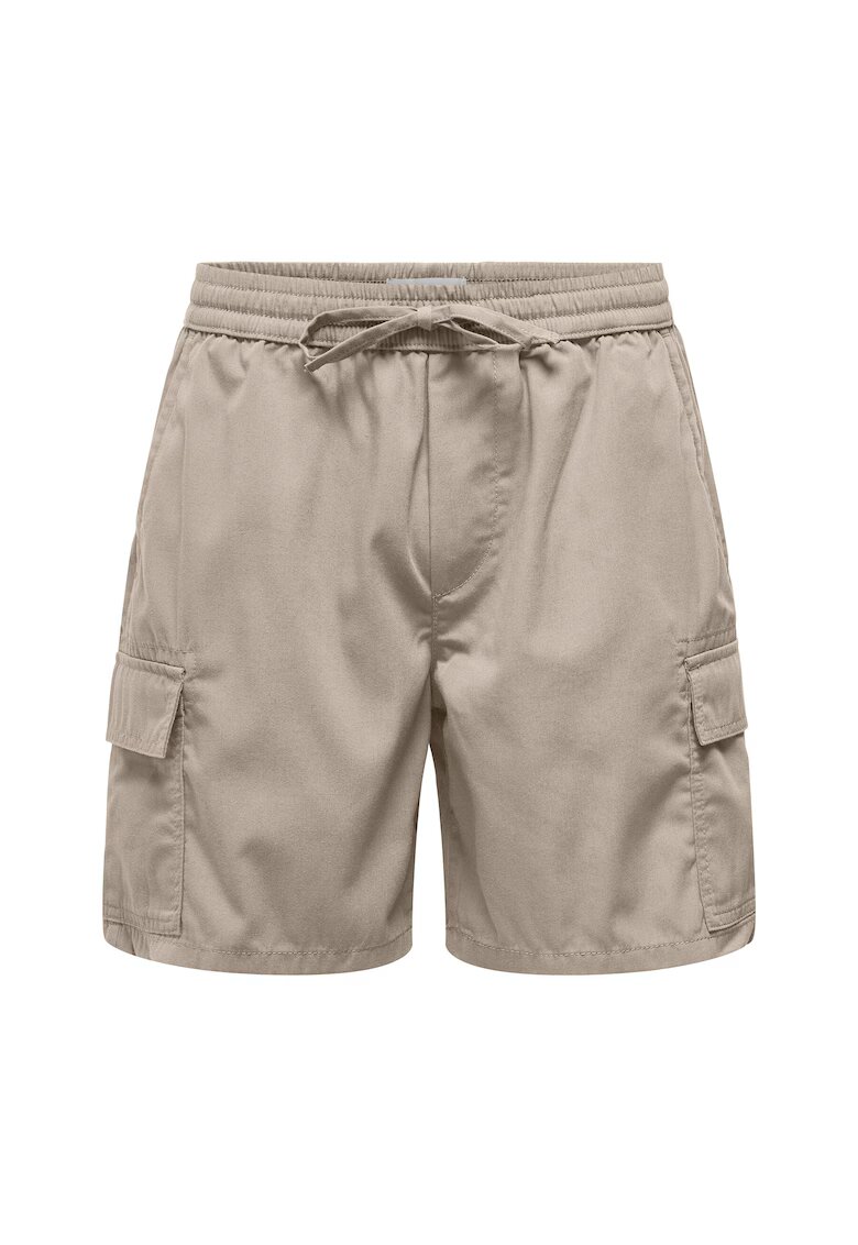 Only Pantaloni scurti sport barbati Sons - 22034462 - Bumbac/Poliester - 54697 - Bej