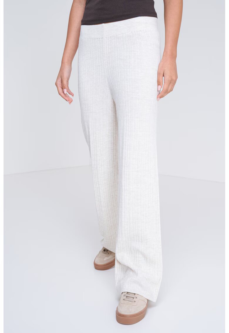 Only Pantaloni tricotati fin - Crem