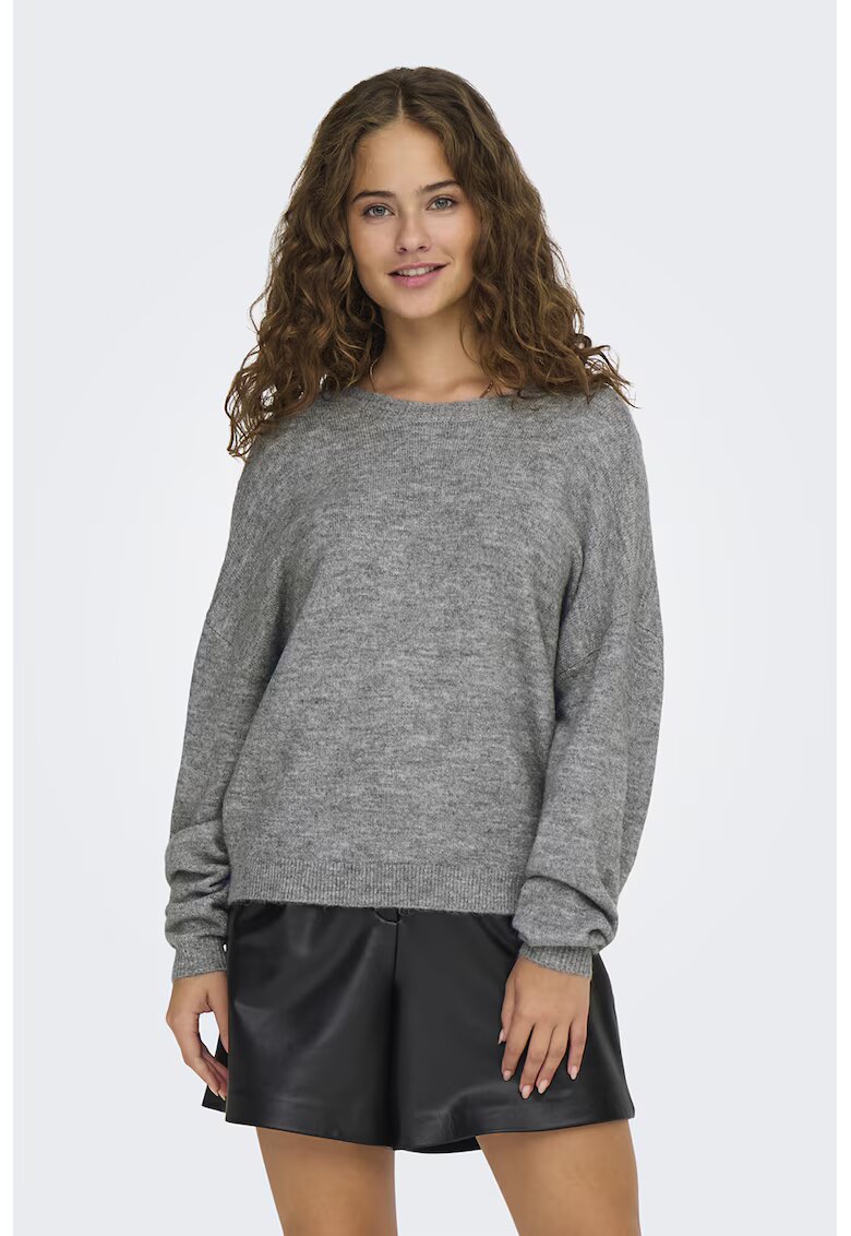 Only Pulover cu maneci cazute Manifesta - Gri melange