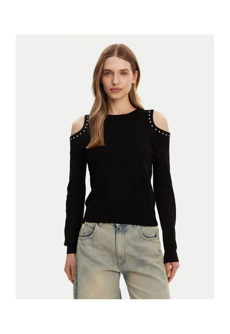 Only Pulover dama - 304784811 - Viscoza/Poliester - Negru - Negru
