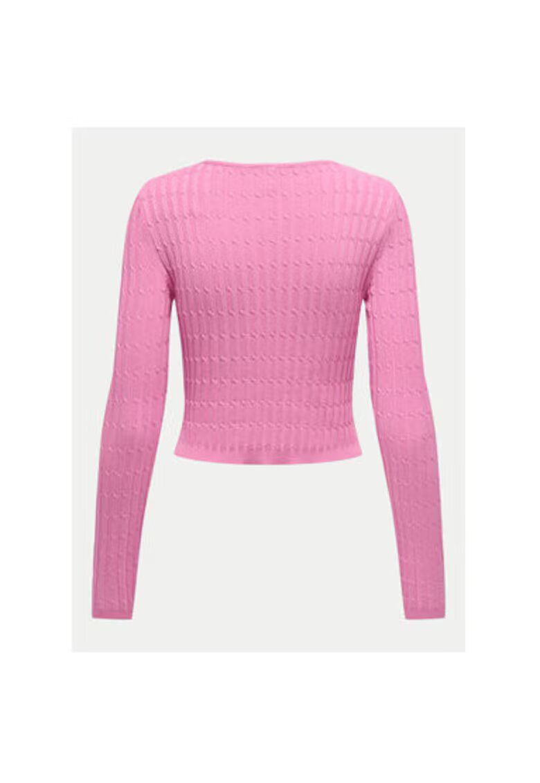 Only Pulover dama - 304784873 - Viscoza/Poliamida - Roz - Roz