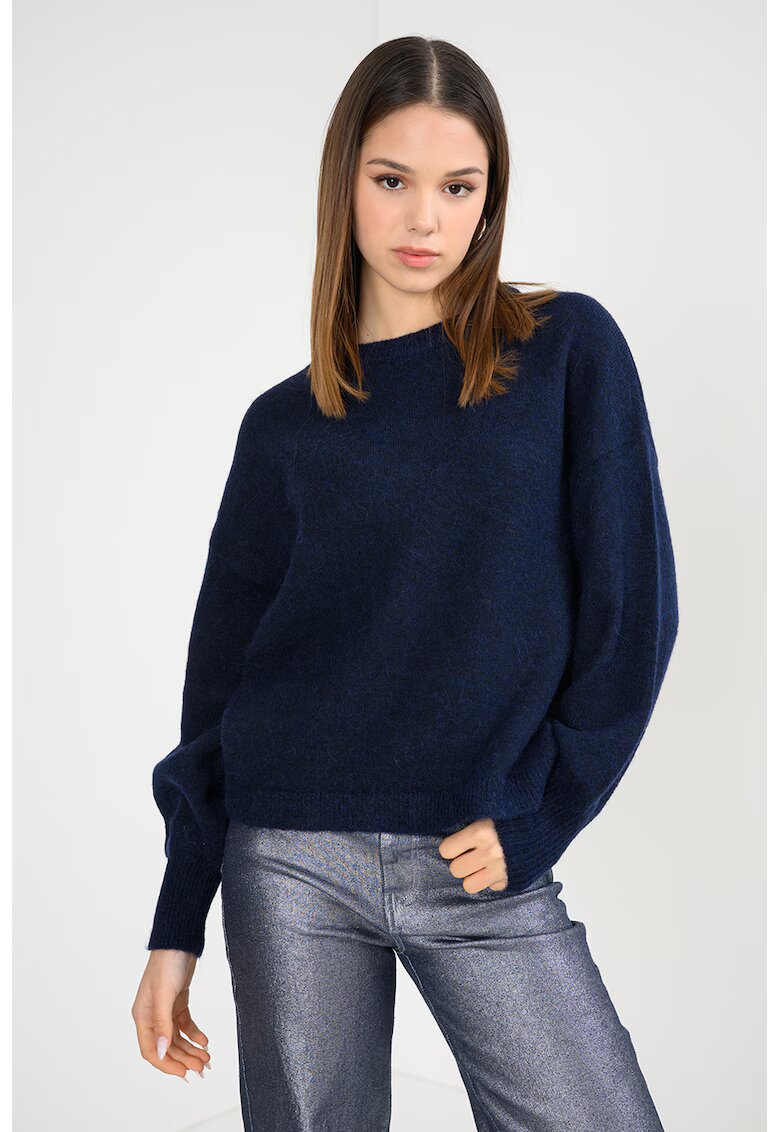 Only Pulover din amestec de lana - Albastru ultramarin