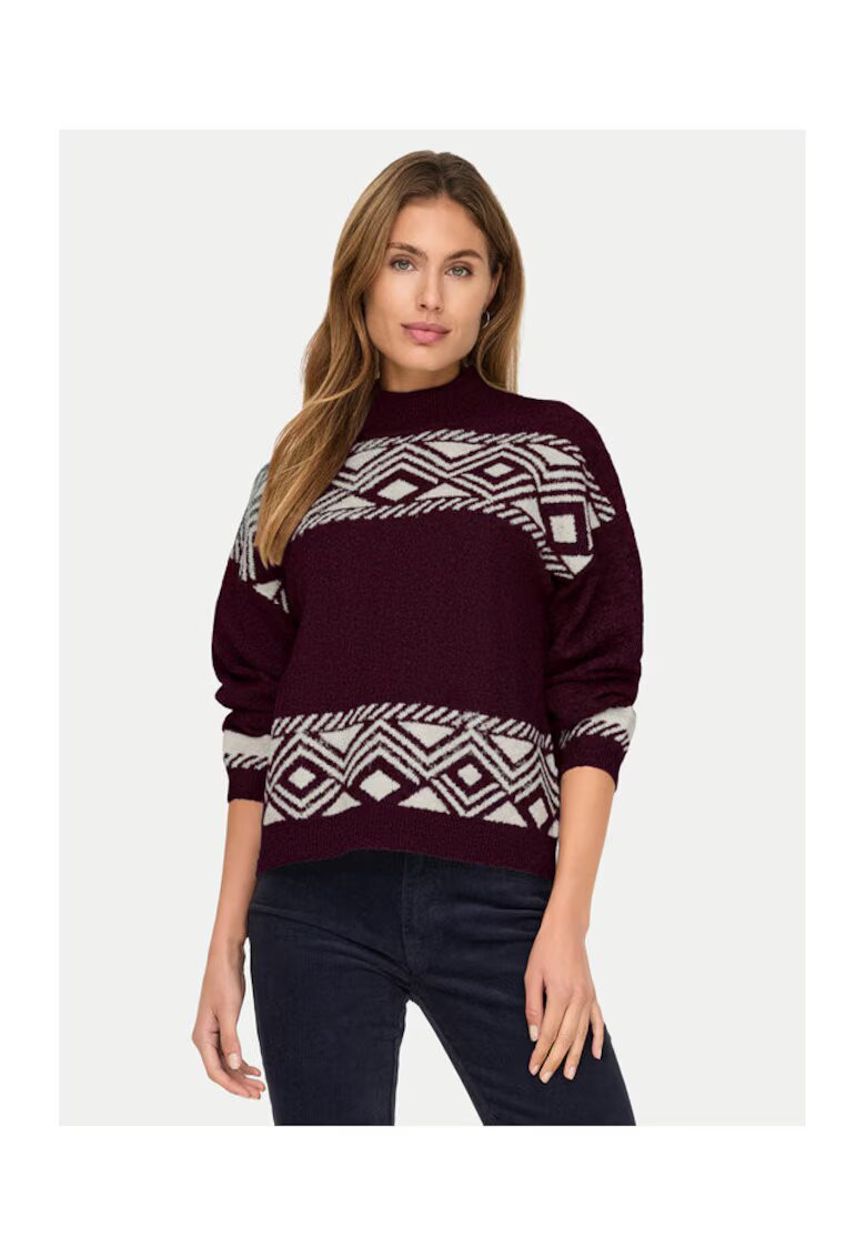 Only Pulover pentru femei violet/alb