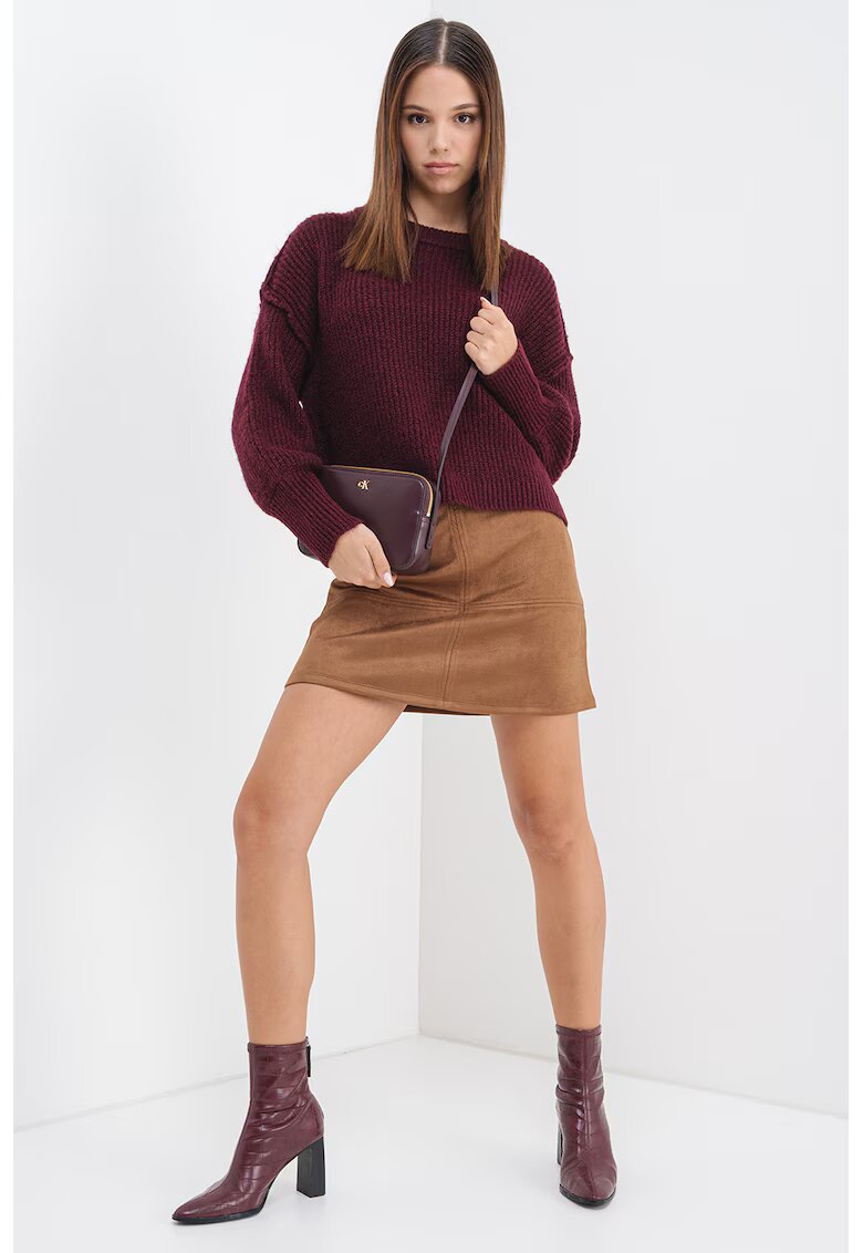 Only Pulover tricotat gros Mally - Violet tyrian