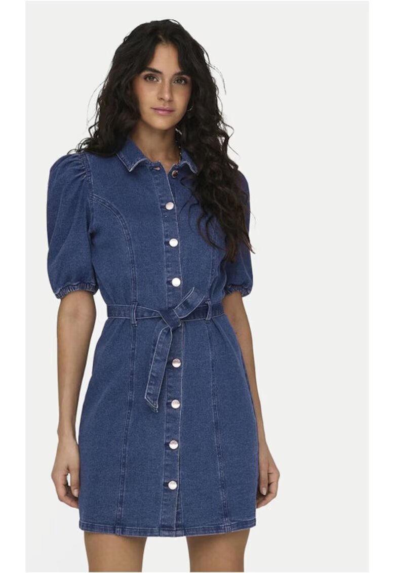 Only Rochie - 2611 - Bumbac - Albastru