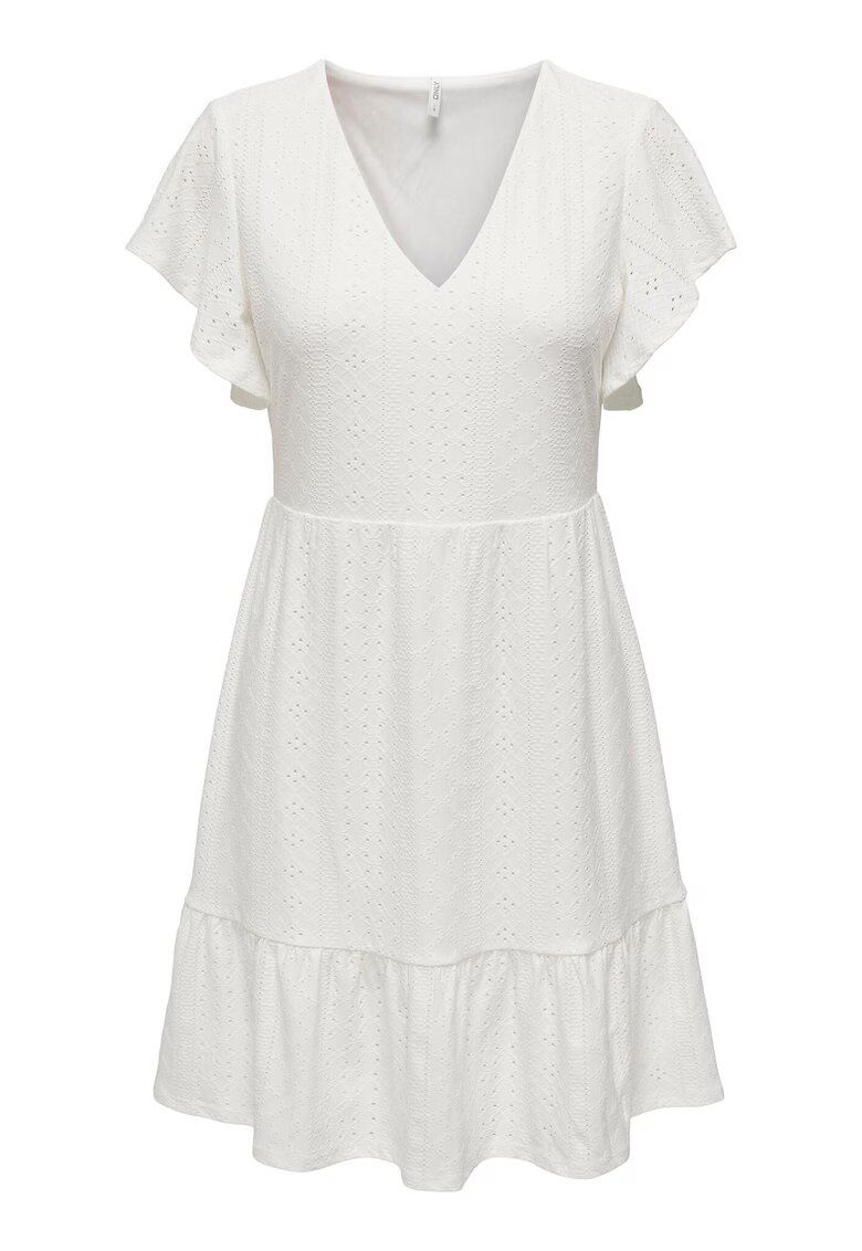 Only Rochie dama 15289687 - Poliester/Elastan - Alb - Alb