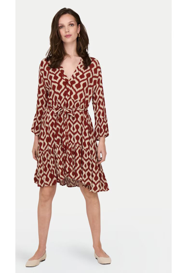 Only Rochie dama - 304928451 - Viscoza - Rosu - Rosu