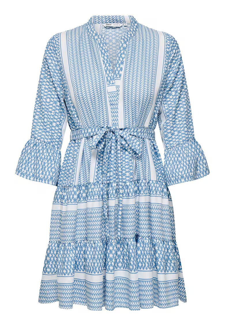 Only Rochie de vara dama 15219486 - Poliester reciclat - Albastru - Albastru