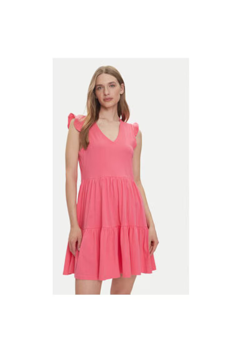 Only Rochie de vara dama 15226992 - Bumbac organic - Roz - Roz