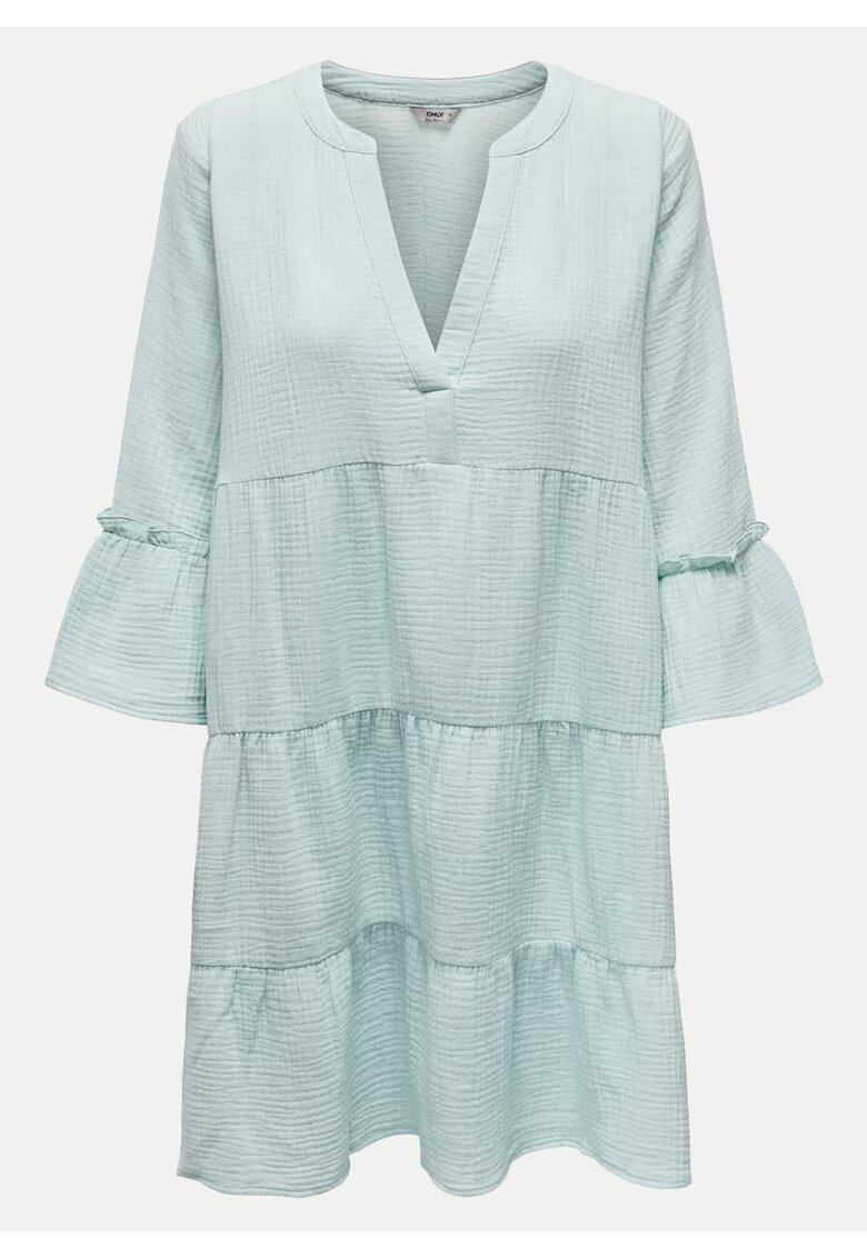 Only Rochie de vara dama 15267999 - Bumbac organic - Verde - Verde