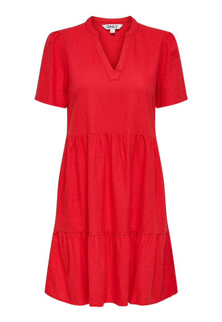 Only Rochie de vara dama 15310970 - In/Viscoza - Rosu - Rosu