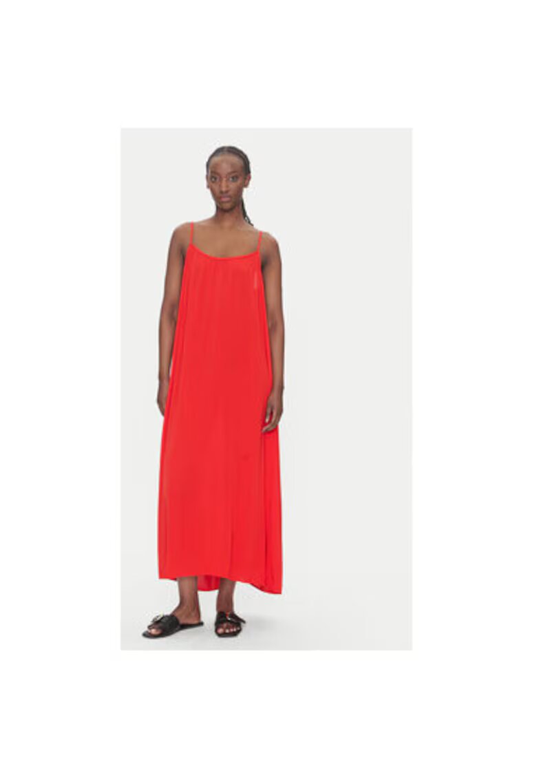 Only Rochie de vara dama 15344611 - Viscoza - Rosu