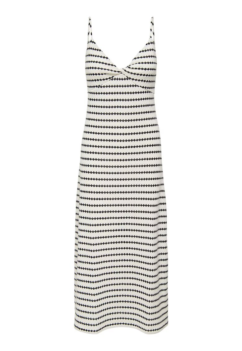 Only Rochie de vara dama 15346296 - Poliester/Bumbac - Ecru - Ecru
