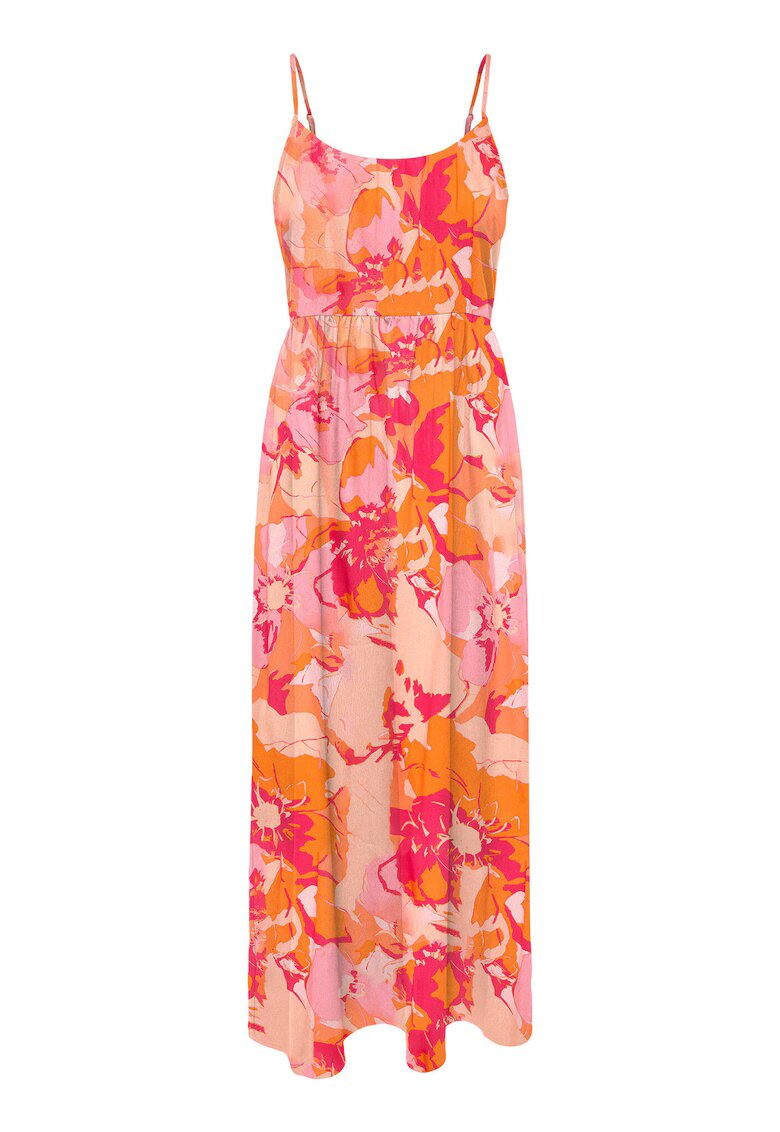 Only Rochie de vara dama 15347730 - Viscoza - Portocaliu - Portocaliu