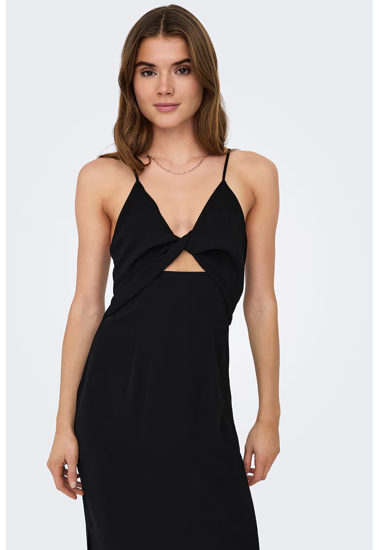 Only Rochie midi cu decupaj frontal