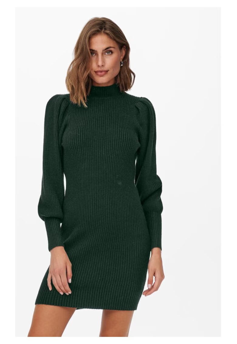 Only Rochie tricotata 15232502 Verde Comfort Fit - Viscoza