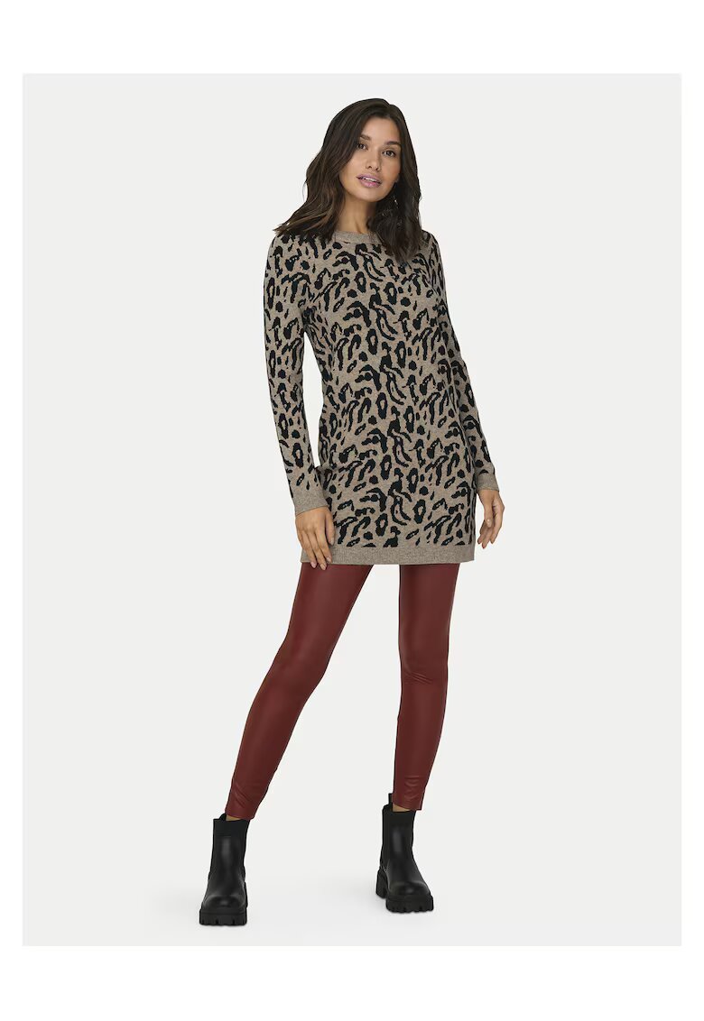 Only Rochie tricotata de dama bej