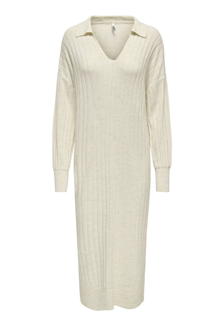 Only Rochie tricotata de dama - bej - 100% acril