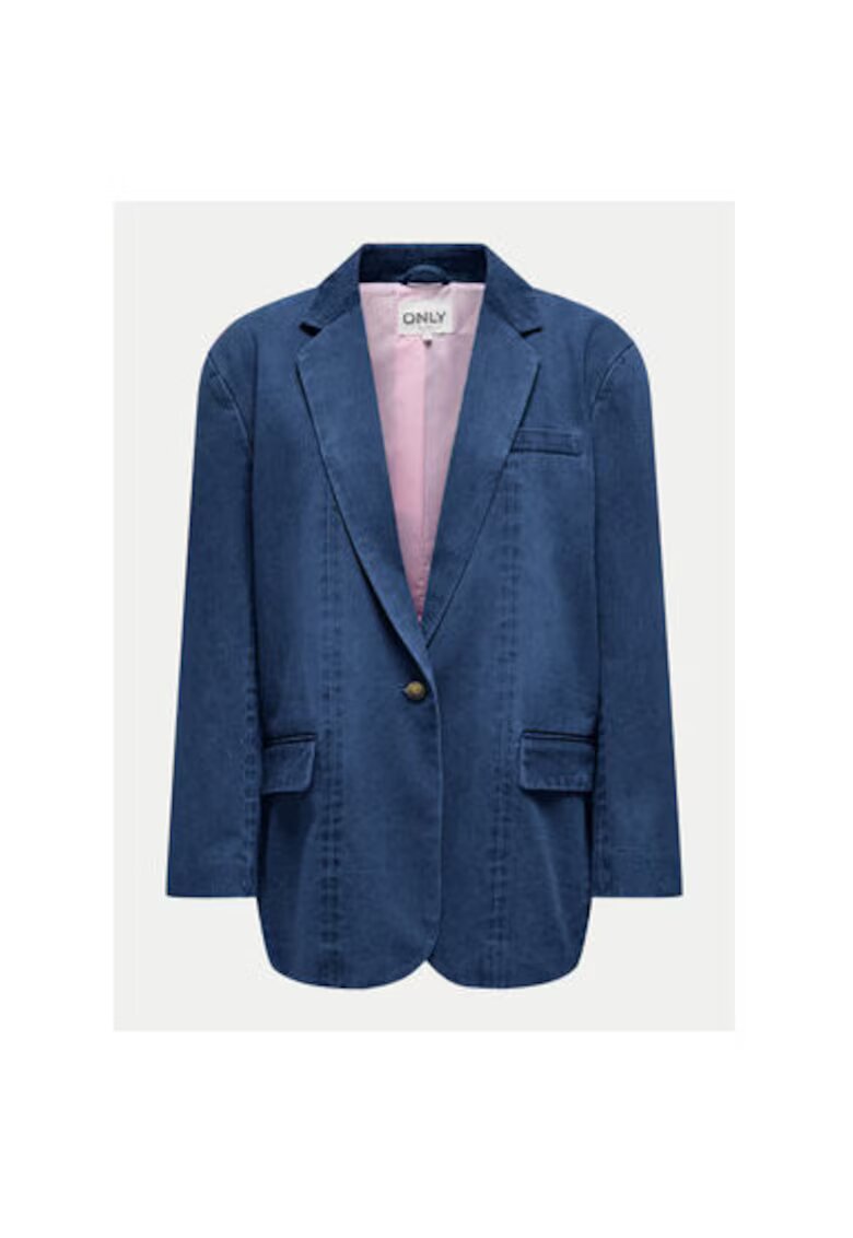 Only Sacou dama - 305191472 - Bumbac/Poliester - Albastru - Albastru