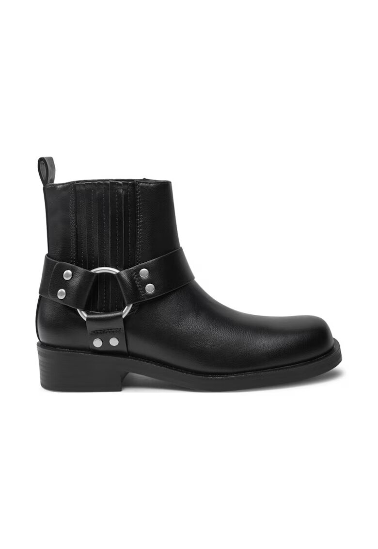 ONLY Shoes Botine Bax 15329813 Negru - Piele ecologica