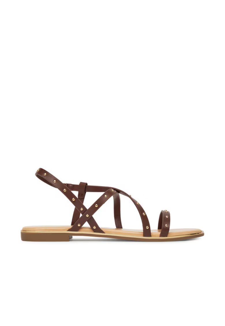 ONLY Shoes Sandale dama - 15342339 - Piele ecologica - Maro - Maro