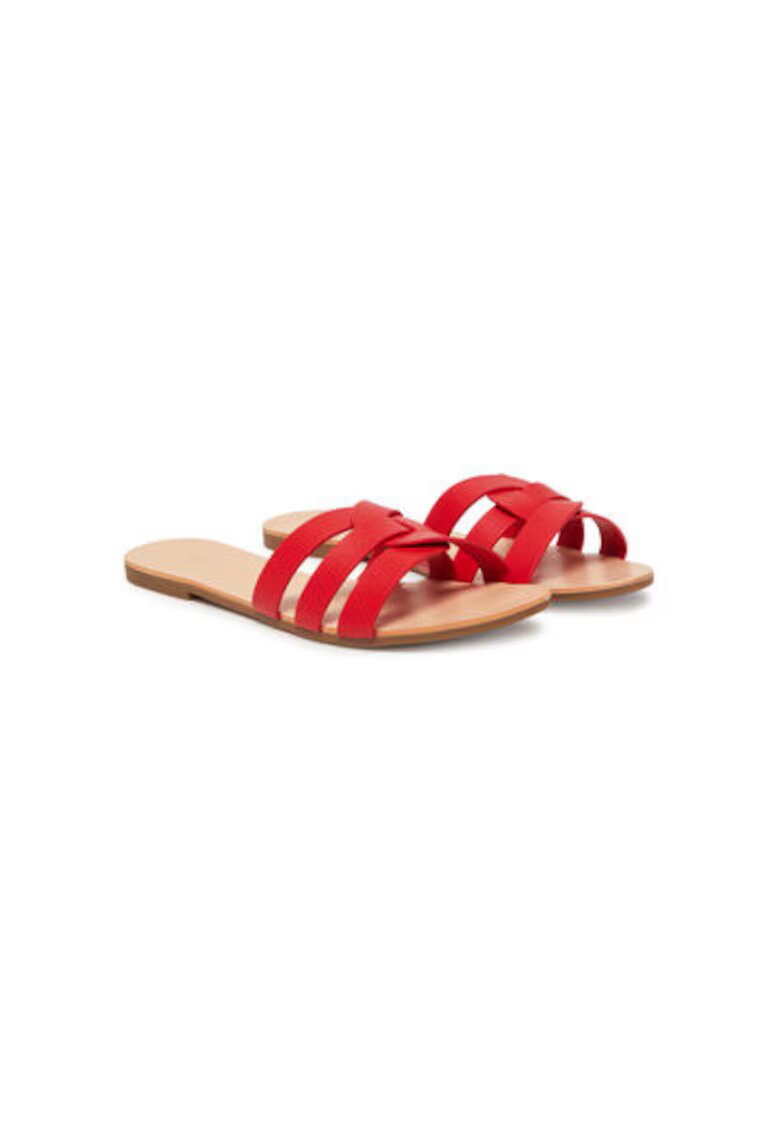 ONLY Shoes Slapi dama - 15319426 - Piele ecologica - Rosu