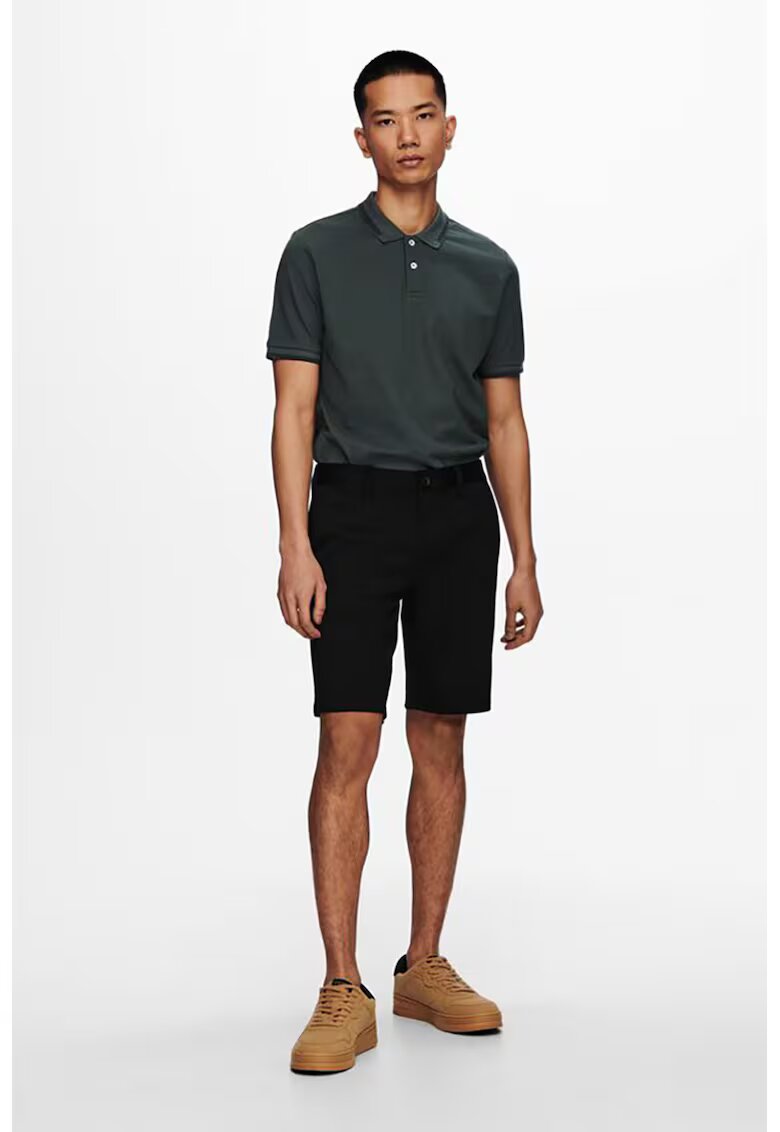 Only  Sons Bermude chino - Negru