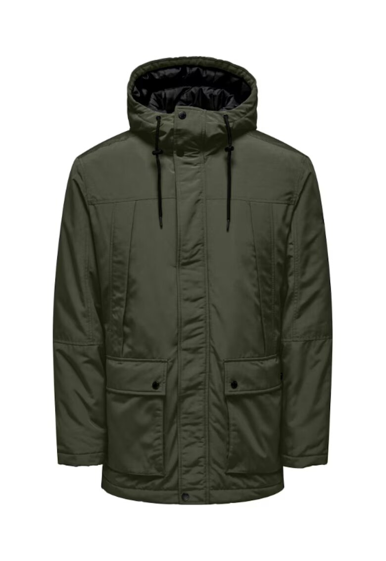 Only  Sons Geaca barbati - 302019151 - Poliester - Verde