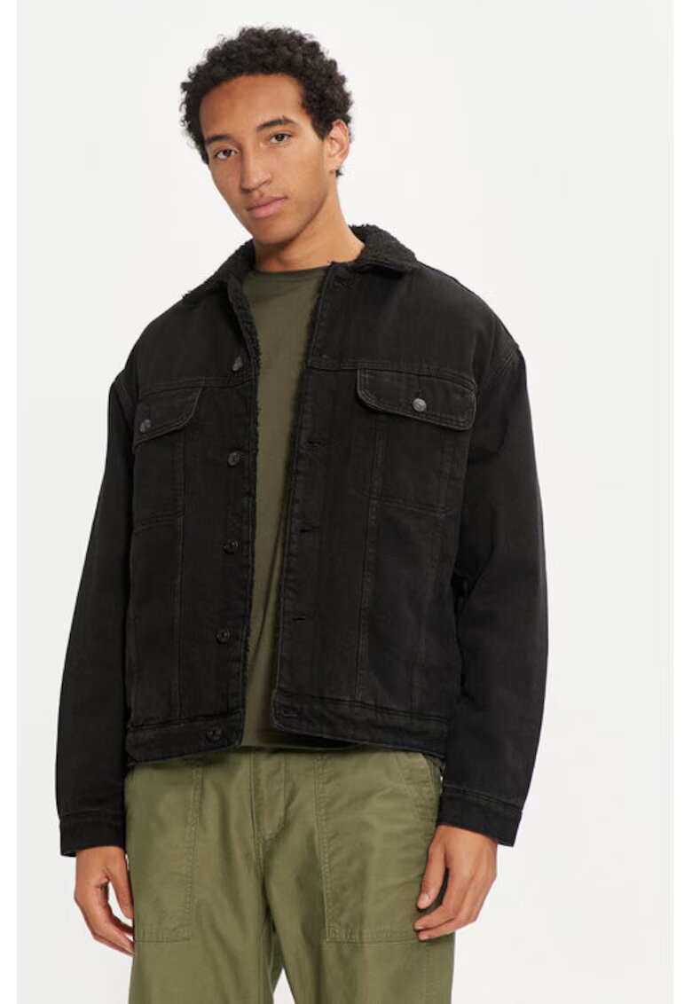 Only  Sons Geaca barbati - 304493553 - Bumbac - Negru - Negru