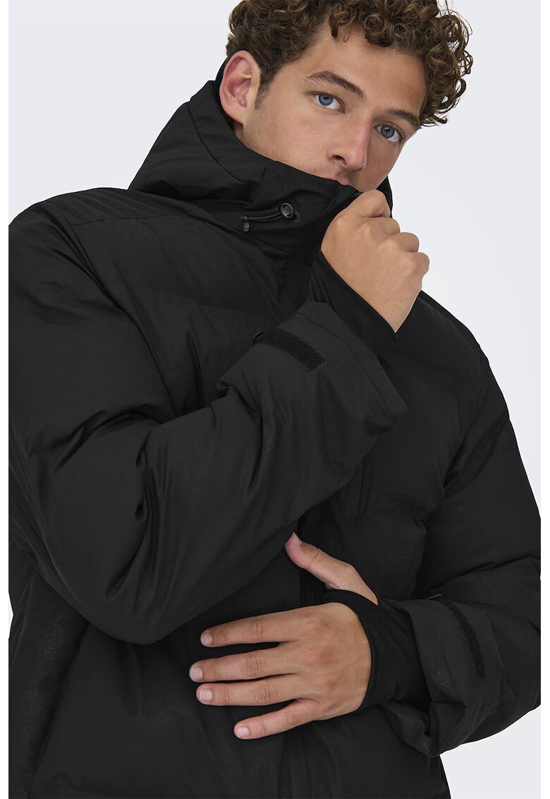 onlysons Geaca cu gluga - Negru