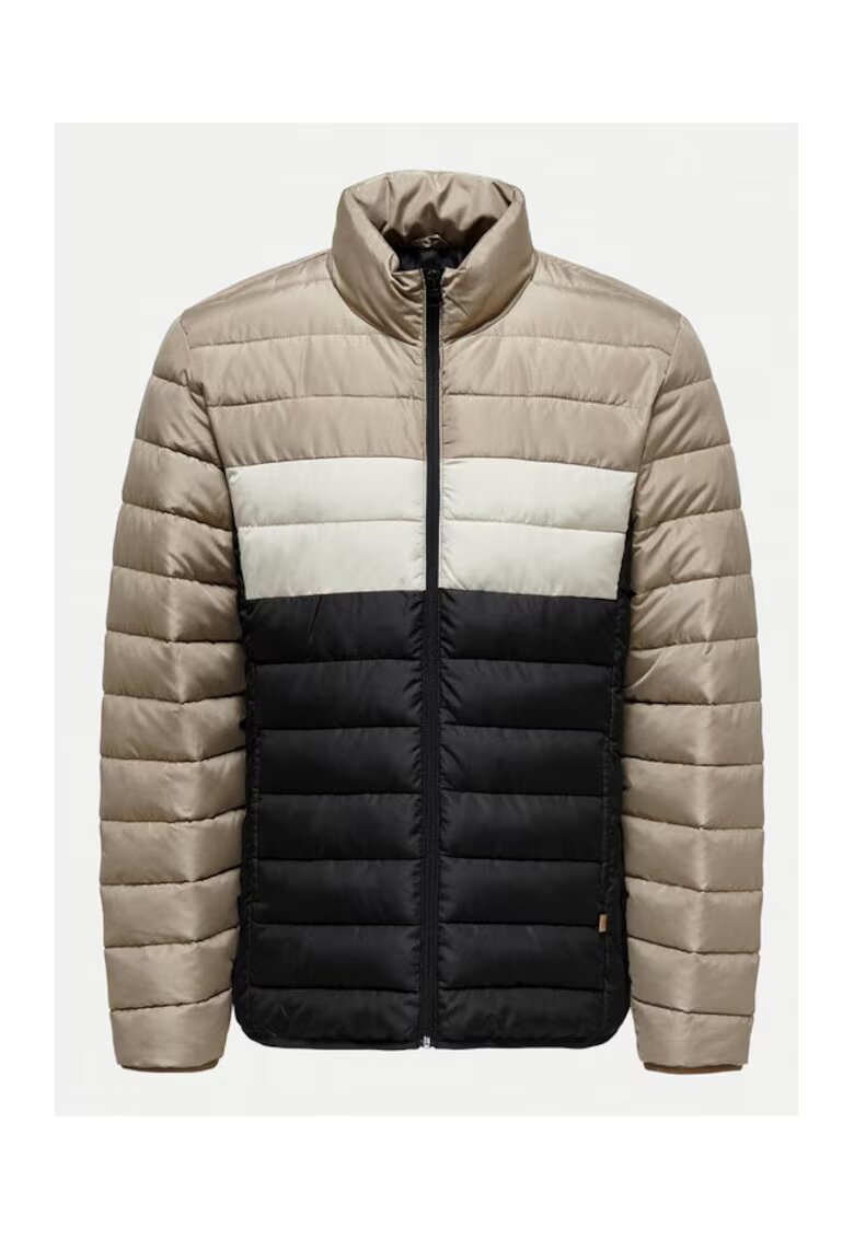 Only  Sons Geaca din puf Brody 22027448 Bej Regular Fit - Poliester