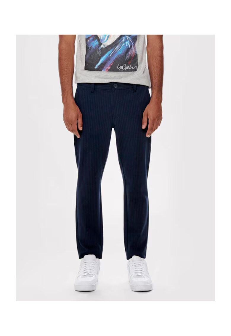 Only  Sons Pantaloni barbati - 208502900 - Poliester/Viscoza - Albastru - Albastru