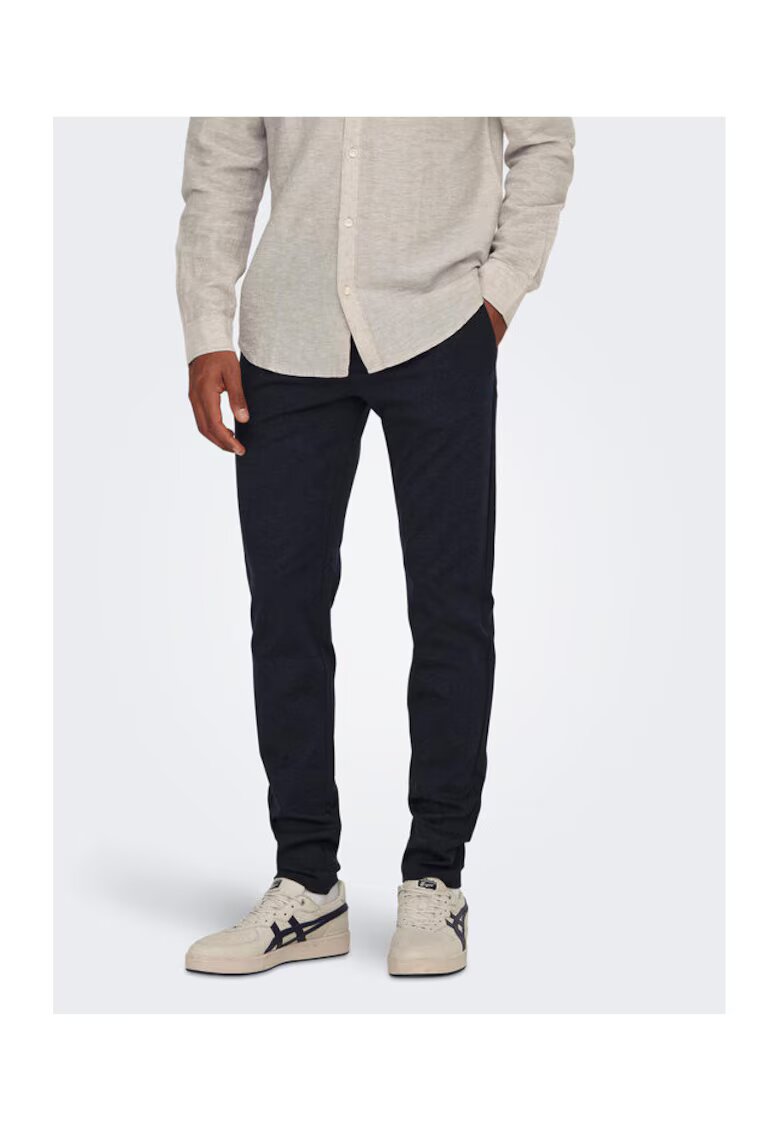 Only  Sons Pantaloni barbati - 302890804 - Viscoza/Poliester - Albastru - Albastru