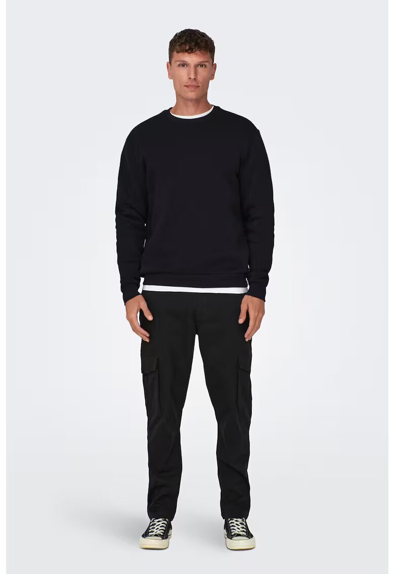 Only  Sons Pantaloni cargo conici Dean - Negru