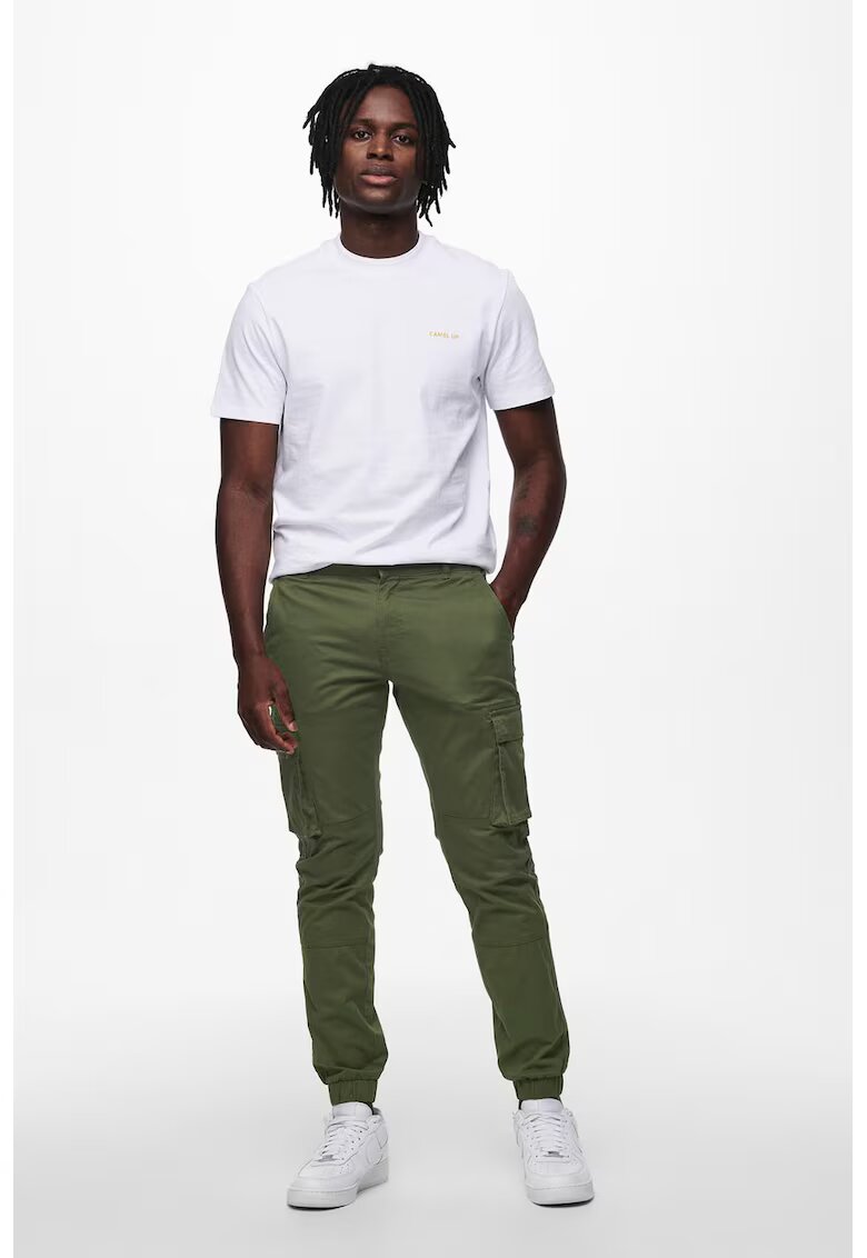 onlysons Pantaloni cargo conici - Verde