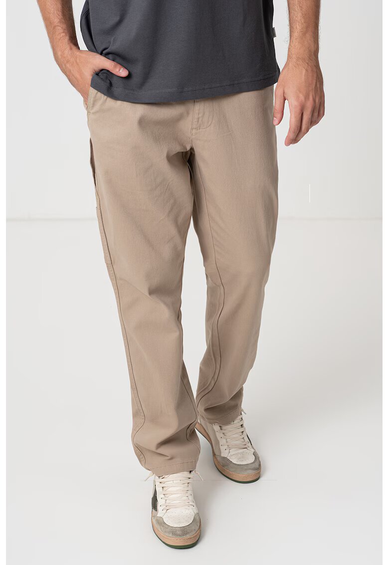 Only  Sons Pantaloni drepti cu buzunare multiple - Maro taupe deschis