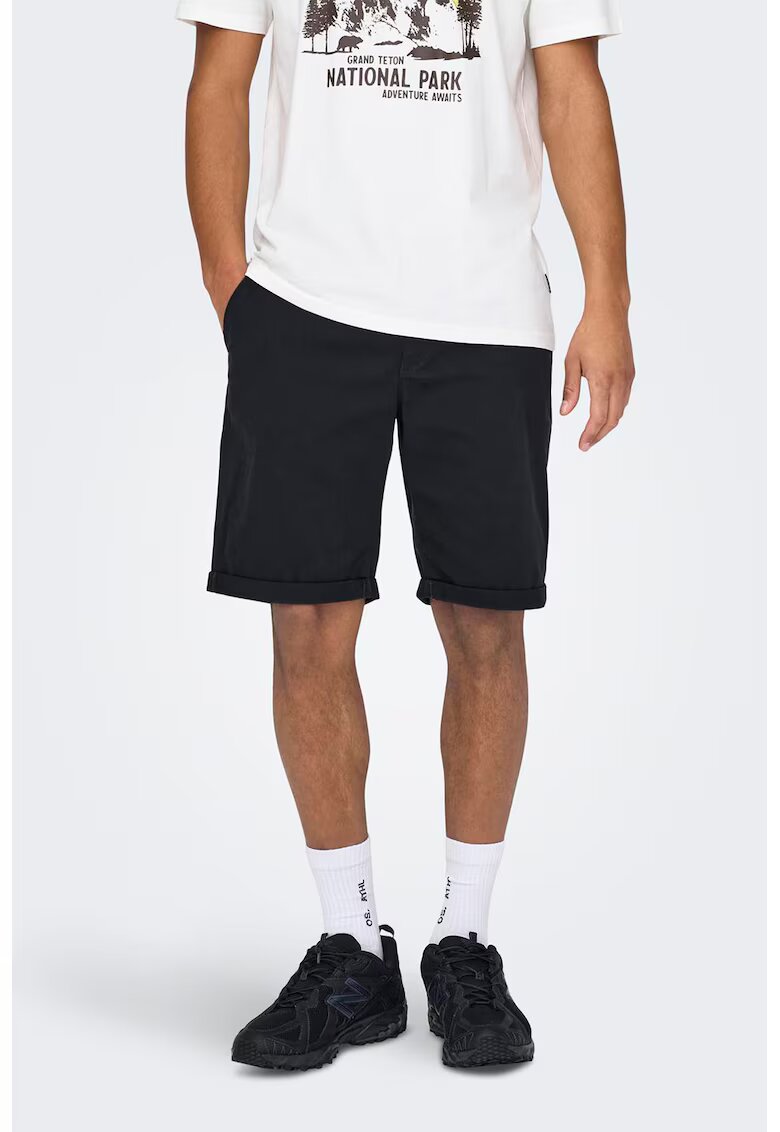 Only  Sons Pantaloni scurti chino - Bleumarin