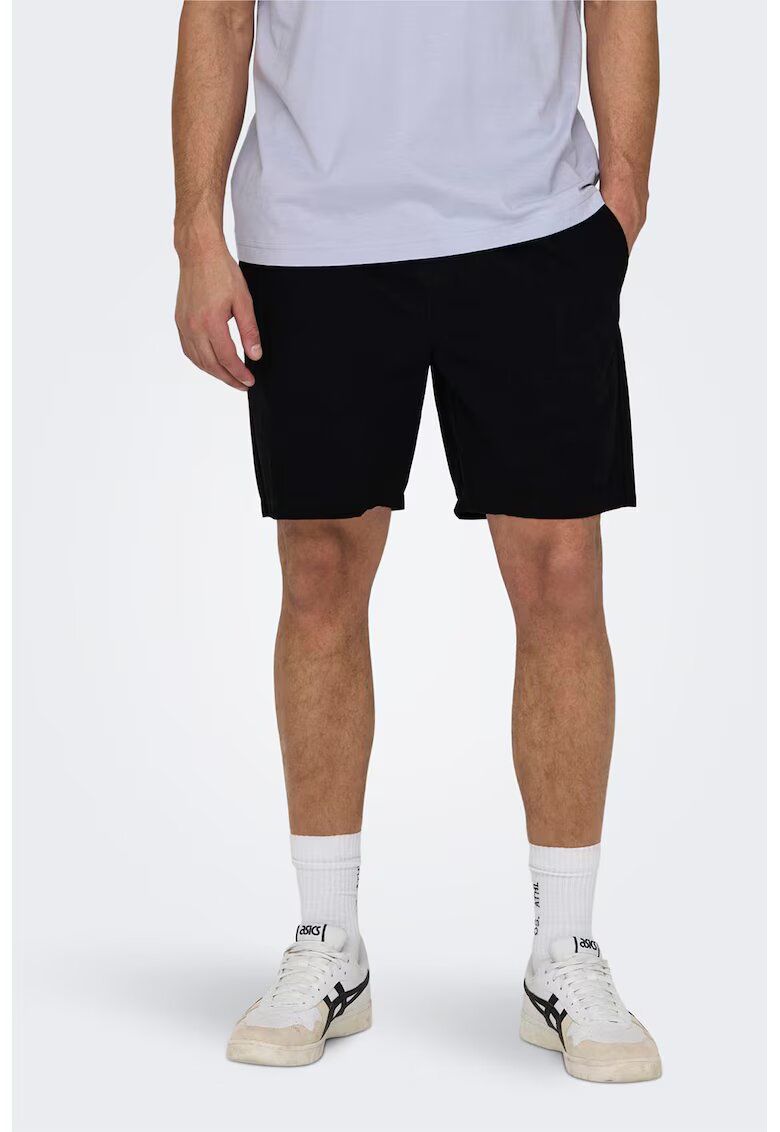 Only  Sons Pantaloni scurti cu buzunare oblice Tel - Negru
